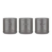 Pojemniki kuchenne - Zestaw 3 Pojemników Ceramicznych (Szarych) Accents Price & Kensington - miniaturka - grafika 1