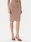 Spódnice - Guess Spódnica mini W5YD64 KAQL2 Beżowy Regular Fit - miniaturka - grafika 1