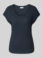 Swetry damskie - T-shirt o kroju regular fit z mieszanki bawełny - miniaturka - grafika 1