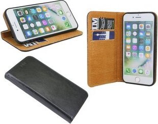 cofi1453 Elegancki, PRAWDZIWY skórzany pokrowiec na książkę kompatybilny z XIAOMI REDMI 8 w czarnym portfelu w stylu okładki książki