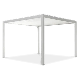 Pergola ogrodowa tarasowa 3x3 Premium White - Gutroof - Kratki i pergole - miniaturka - grafika 1