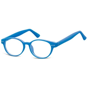 Okulary dziecięce zerówki owalne oprawki korekcyjne PK14A niebieskie - Okulary korekcyjne, oprawki, szkła - miniaturka - grafika 1