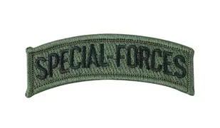 FOSTEX - Naszywka - Special Forces - Zielony OD - Odzież taktyczna i umundurowanie - miniaturka - grafika 1