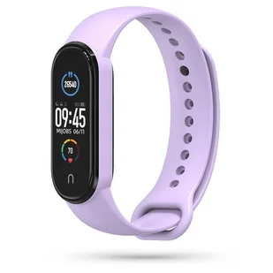 Gumowy pasek Iconband do Xiaomi Mi Band 5 fioletowy - Akcesoria do smartwatchy - miniaturka - grafika 1