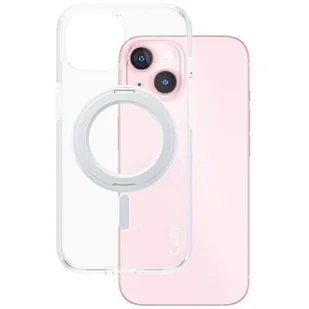 CARE by PanzerGlass Kickstand Case iPhone 15 6,1" MagSafe srebrny/silver 1413 - Etui i futerały do telefonów - miniaturka - grafika 1