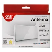 Anteny TV - One For All Antena RTV SV 9421 ze wzmacniaczem 42 dB, do 15 km od nadajnika, bia (SV9421) - miniaturka - grafika 1