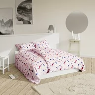 Pościel - Spod Igły I Nitki Pościel bawełniana 160x200 Lastryko różowa kolorowa I24 - miniaturka - grafika 1
