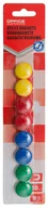 Akcesoria do tablic - Office Products Magnesy do tablic okrągłe, średnica 20mm, 8szt., blister, mix kolorów 20132219-99 - miniaturka - grafika 1