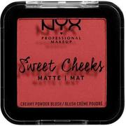 Róże do policzków - NYX Professional Makeup Sweet Cheeks Creamy Powder Blush Matte Citrine Rose - miniaturka - grafika 1