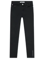 Spodnie i spodenki dla chłopców - Calvin Klein Jeans Jeansy Clean Black Strech IG0IG01206 Czarny Skinny Fit - miniaturka - grafika 1