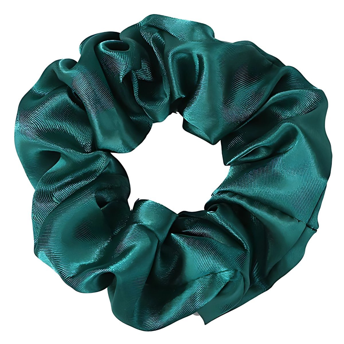 Gumka do Włosów Zielona Duża Frotka Bezpieczna Satynowa Lekka i Wygodna