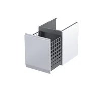 Szafki łazienkowe - Szafka łazienkowa pod blat z koszem na pranie Oristo Brylant 40 cm biały mat OR36-SN1S-40-2R - miniaturka - grafika 1