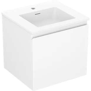Mexen Orio szafka łazienkowa 50 cm z umywalką Otis, 1 szuflada, biała mat - 91A10-05047-1-BF01-W18M01 - Szafki łazienkowe - miniaturka - grafika 1