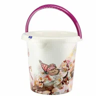 Inne artykuły do sprzątania - Wiadro 5l IML wzór motyl biały - miniaturka - grafika 1