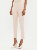 Spodnie damskie - Rinascimento Spodnie materiałowe CFC0122858003 Różowy Regular Fit - miniaturka - grafika 1