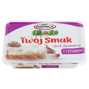 Piątnica - Twój Smak serek śmietankowy z czosnkiem - Sery - miniaturka - grafika 1