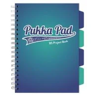 Zeszyty szkolne - Pukka Project Book Blue B5 kratka 100 kartek 3 szt. - miniaturka - grafika 1