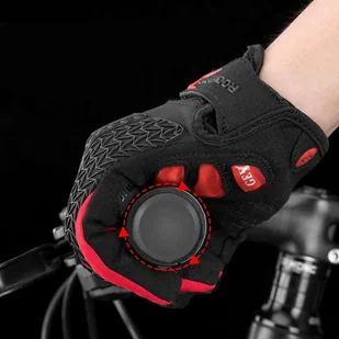 Rękawiczki rowerowe L RockBros rękawice na rower S169-1BR-L Czarno-Czerwone - Rękawiczki rowerowe - miniaturka - grafika 9