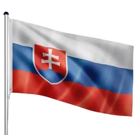 Flagi i akcesoria - MASZT FLAGOWY 6,5M MASZT DO FLAGI + FLAGA SŁOWACJI - miniaturka - grafika 1