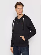 Bluzy męskie - Ralph Lauren Polo Bluza Fleece 710813297001 Czarny Regular Fit - miniaturka - grafika 1