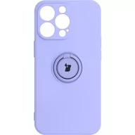 Etui i futerały do telefonów - Bizon Etui Case Silicone Ring iPhone 13 Pro fioletowe BCSRIP13PLPU - miniaturka - grafika 1
