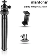 Selfie stick - Mantona Gibbo Flex 30 cm mini statyw z głowicą kulową do aparatów i smartfonów - miniaturka - grafika 1