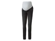 Spodnie ciążowe - esmara® Jeansy ciążowe, super skinny fit (46, Czarny) - miniaturka - grafika 1