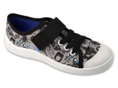 Buty dla chłopców - Trampki tenisówki dziecięce chłopięce na rzepy Befado 351Y041 do szkoły-34 - miniaturka - grafika 1