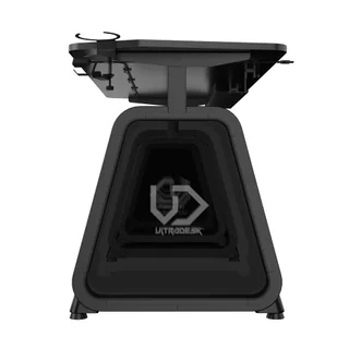 ULTRADESK Biurko dla gracza BOOSTER, 136x70,5 cm, 75 cm, podświetlenie RGB, uchwyt na słuchawki i napój - Biurka - miniaturka - grafika 8