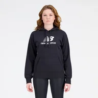 Bluzy damskie - Bluza damska New Balance WT31533BK  czarna - miniaturka - grafika 1