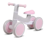 Rowerki biegowe - Rowerek do pchania KVADROLET szary/różowy - miniaturka - grafika 1
