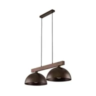 Lampy sufitowe - Dwupunktowa, drewniana lampa nad wyspę kuchenną TK 4507 z serii OSLO - miniaturka - grafika 1