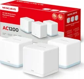 Routery - Access Point TP-Link Mercusys Halo H1200G2-pack AC1200 Mesh-System Wi-Fi - miniaturka - grafika 1