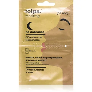 Tołpa Masking na dobranoc Cica maska regenerująca - Maseczki do twarzy - miniaturka - grafika 1