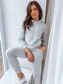 Dresy damskie - Komplet damski dresowy MIGEL jasnoszary Dstreet AY0812-L - miniaturka - grafika 1