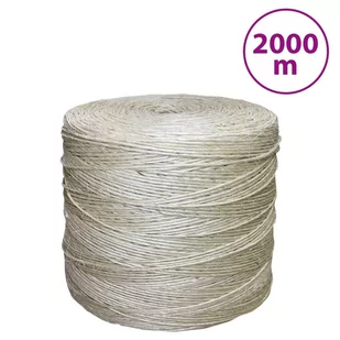 vidaXL Sznur, sizal 100%, 3 mm, 2000 m - Pasmanteria - miniaturka - grafika 1