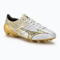 Piłka nożna - Buty piłkarskie męskie Mizuno Αlpha Japan Md white/ge gold/black - miniaturka - grafika 1