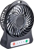 Gadżety USB - Wentylator USB Blow 44-501# Wentylator biurkowy 10cm usb+akumulator czarny - miniaturka - grafika 1