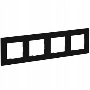 Legrand Ramka poczwórna Niloe Step 863594 86 x 299 mm czarny - Klawisze i ramki - miniaturka - grafika 1