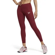 Legginsy - Damskie Legginsy REEBOK RI COTTON LEGGING HN6863 – Bordowy - miniaturka - grafika 1
