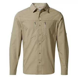 Koszule męskie - Craghoppers Kiwi Boulder Bluzka z długim rękawem Mężczyźni, rubble XXL 2020 Koszule Button Down z długim rękawem CMS612-39W-XXL - grafika 1