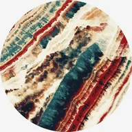 Dywany - Dywan polski Agnella Diamond SHELL krem wełna koło - miniaturka - grafika 1