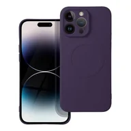 Etui i futerały do telefonów - OEM Futerał Silicone mag cover do iphone 14 pro max ciemny fioletowy - miniaturka - grafika 1