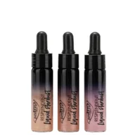 Rozświetlacze do twarzy i ciała - PuroBio, rozświetlacz w płynie 02 Pink Gold, 12 ml - miniaturka - grafika 1