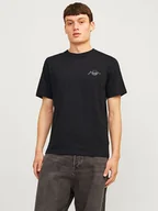 Koszulki męskie - Jack & Jones Koszulka w kolorze czarnym - miniaturka - grafika 1
