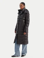 Kurtki damskie - Tommy Hilfiger Kurtka puchowa Gloss WW0WW47356 Czarny Regular Fit - miniaturka - grafika 1