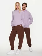 Spodnie sportowe męskie - Pangaia Spodnie dresowe Merino Brązowy Regular Fit - miniaturka - grafika 1