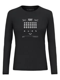 Salewa Koszulka funkcyjna "Pure Space" w kolorze czarnym - Koszulki sportowe damskie - miniaturka - grafika 1