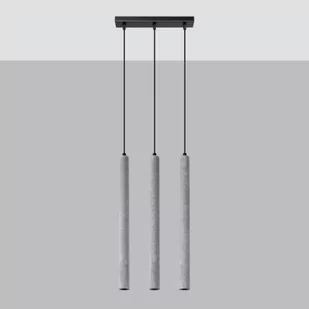 Pastelo lampa wisząca 3xG9 czarna/beton SL.1272 - Lampy sufitowe - miniaturka - grafika 1