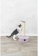 Drapaki dla kotów - Drapak stojący Junior, flausz, 26  47 cm, liliowy - miniaturka - grafika 1
